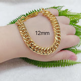 Japan Chain Bracelet Men Gold Plated by KDJ