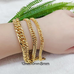 Japan Chain Bracelet Men Gold Plated by KDJ