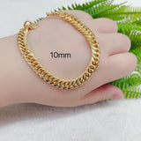 Japan Chain Bracelet Men Gold Plated by KDJ