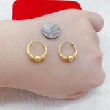 Bubble Loop Earrings Bangkok Gold Plated