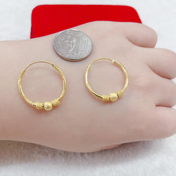 Bubble Loop Earrings Bangkok Gold Plated