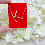 Initials Necklace Gold Plated by KDJ