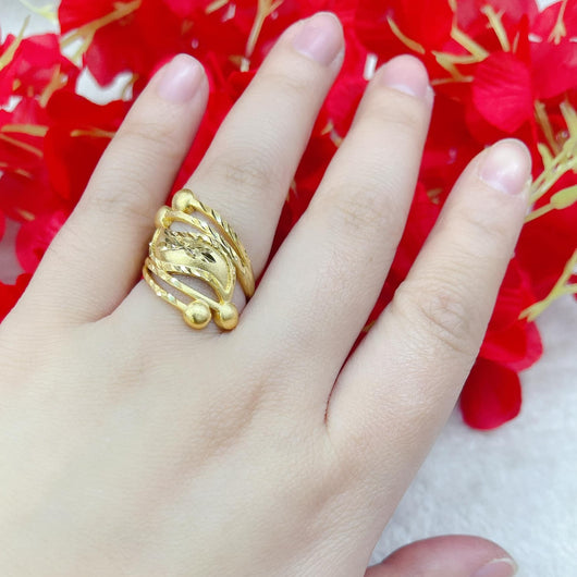 F1 Adjustable Ring Gold Plated by KDJ