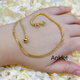 Anklet Chain Gold Plated by KDJ