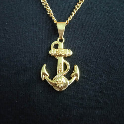 Inspired Pendant Anchor Gold Plated by KDJ