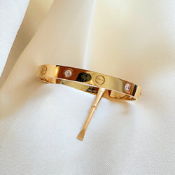 Love Bracelet Stone Gold Plated by KDJ