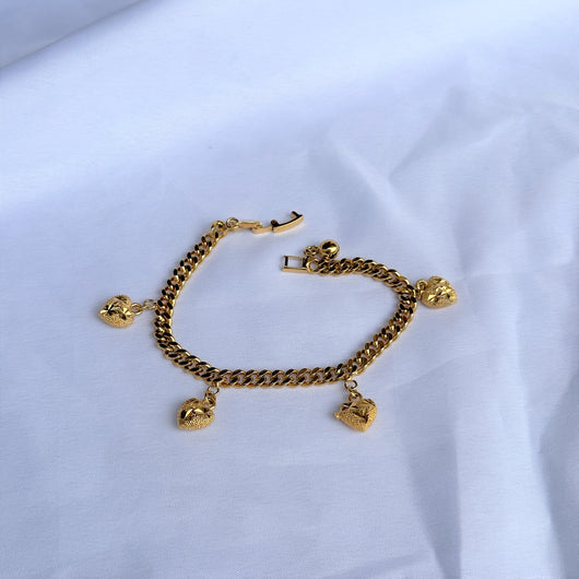 Japan Heart Bracelet Gold Plated by KDJ