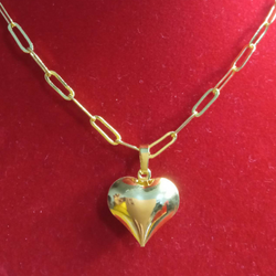 Paperclip Necklace (Pointed heart)